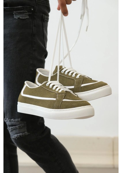 BA0351 Boa Bağcıklı Deri Tozu Günlük Taba Renk Spor Ayakkabı