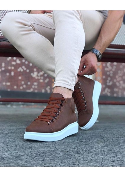 Wagoon WG032 Siyah Bağcıklı Sneakers Yarım Bilek Bot