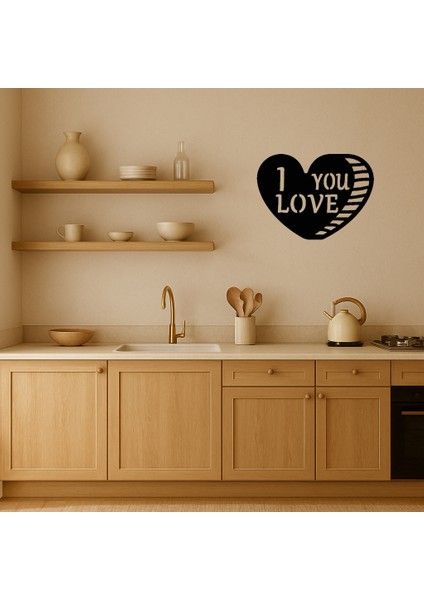 Aşk Dolu Kalp Tasarımlı Mdf Dekoratif Tablo - BRF15037-3343 fiyatları