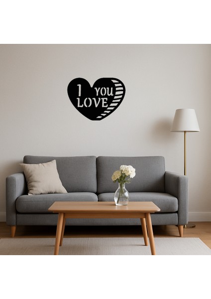 Aşk Dolu Kalp Tasarımlı Mdf Dekoratif Tablo - BRF15037-3343 fırsatları