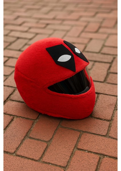 Peluş Kask Kılıfı Deadpool