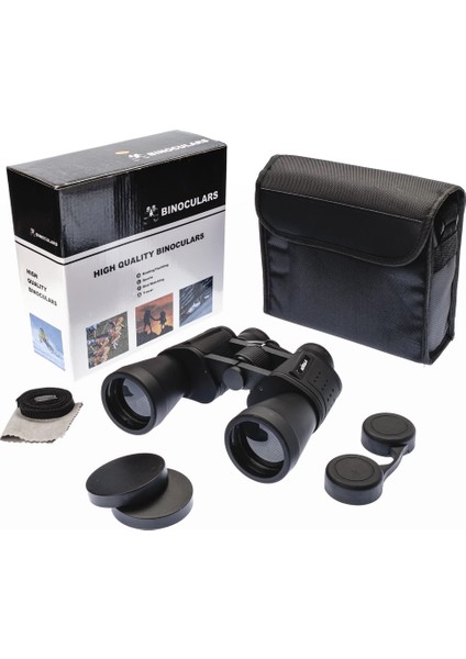 10×50 – Geniş Ön Mercekli Profesyonel El Dürbünü – 1000M/56M – Siyah modelleri