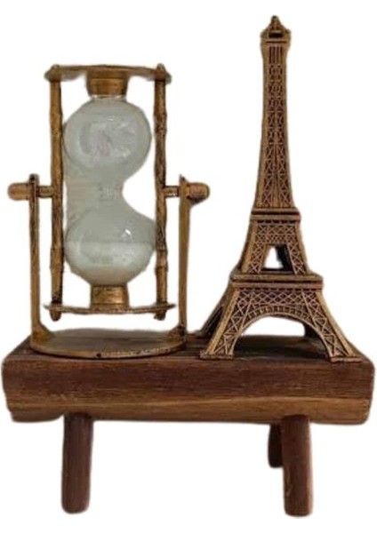 Zengezur Paris Eyfel Kulesi Hediyelik Eyfel Retro Kum Saati Dekoratif Eşya
