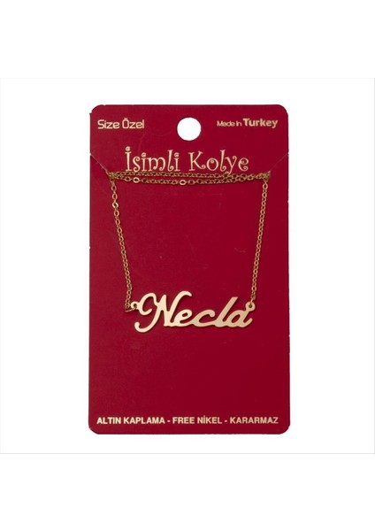 Bestonly Necla Isimli Kolye -Sarı fiyatları
