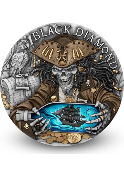Agakulche Kara Elmas Gümüş Sikke Coin