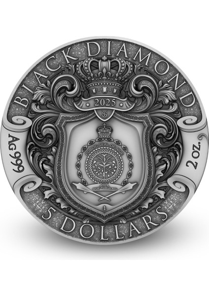 Agakulche Kara Elmas Gümüş Sikke Coin