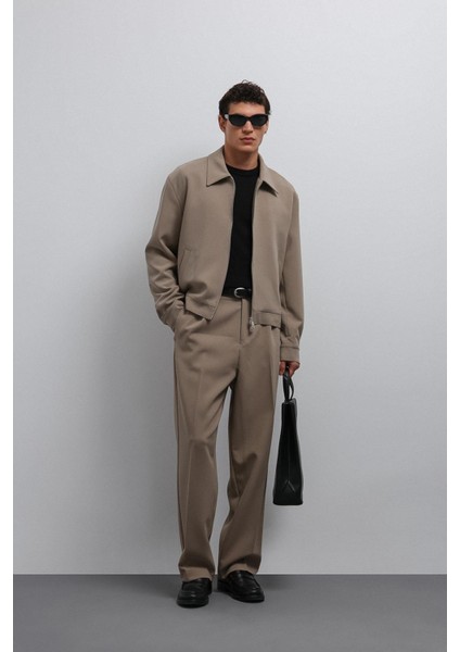Bej Fermuarlı Mevsimlik Erkek Mont fiyatları