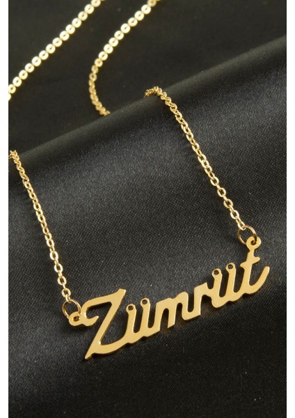 Bestonly Zümrüt Isimli Kolye -Sarı