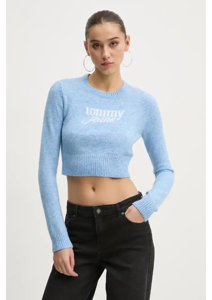 Tjw Crp Scrıpt Sweater Ext Polo Kazak Kadın fırsatları