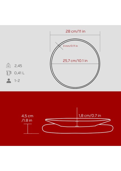 Döküm Yuvarlak Servis Tabağı ve Kayın Servis Ahşabı. ÇAP(Ø)25CM.-BORDO indirimleri