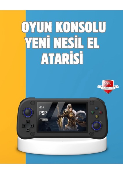 Taşınabilir El Tipi Oyun Konsolu Çoklu Emülatör Destekli 64GB