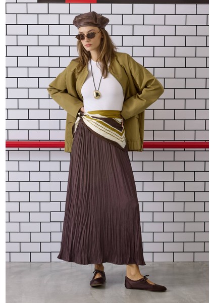 Piliseli Kraş Etek Acı Kahve indirimleri