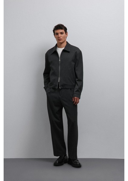 Antrasit Fermuarlı Mevsimlik Erkek Mont fiyatları