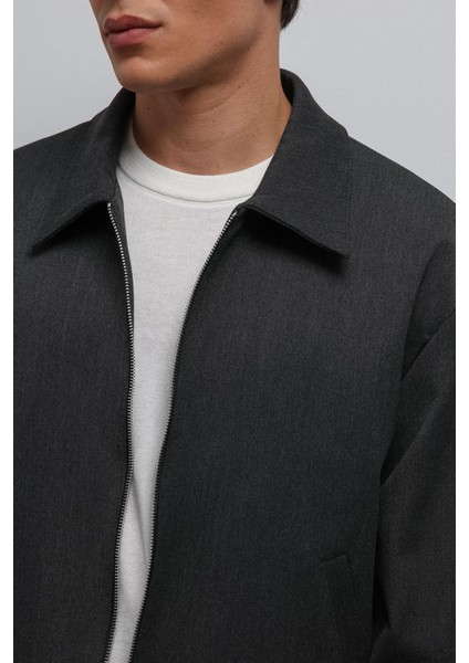 Antrasit Fermuarlı Mevsimlik Erkek Mont fırsatları