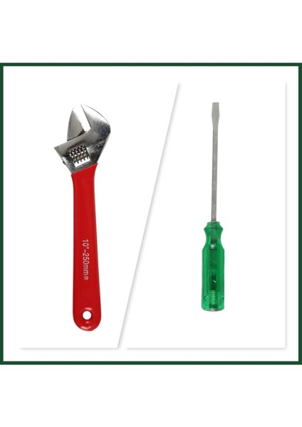 Kurbağacık Anahtarı 10" 250 mm Tornavida