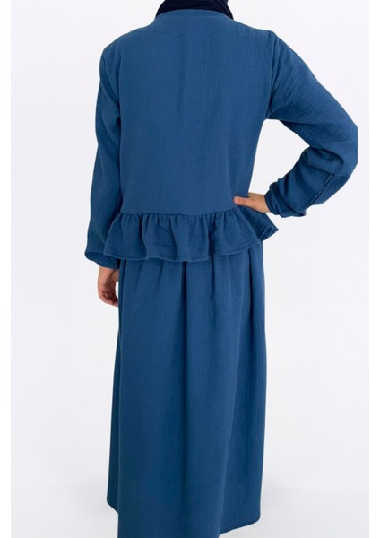 Müslin Etekli Takım-Rahat Kalıp Müslin Kumaş %100 Pamuk Etekli Kadın Kimono Takım indirimleri