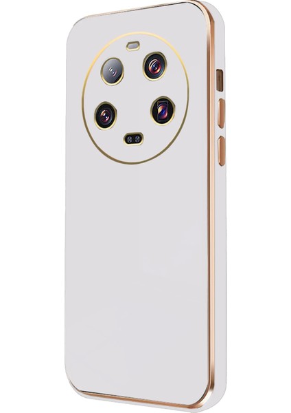 Xiaomi Mi 14 Ultra Kılıf Volet Silikon - Beyaz