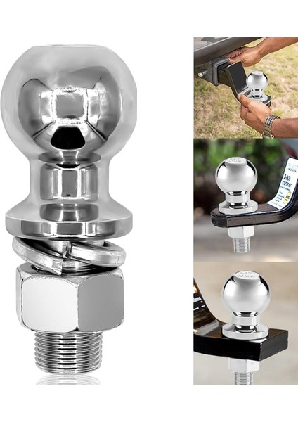 3500 kg Alttan Civatalı Römork Çeki Topuzu 50MM