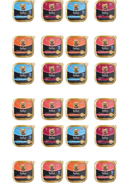 Karışık Pate Köpek Yaş Maması Konserve Alutray 85 gr x 24 Adet