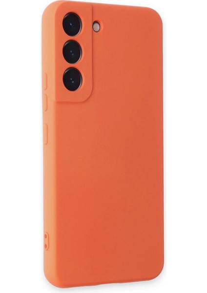 Samsung Galaxy S22 Kılıf Nano Içi Kadife Silikon - Turuncu fiyatları