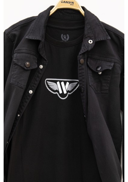 Siyah Keten Gömlekli Bisiklet Yaka Baskılı Tişörtlü Erkek Çocuk 2li Takım 20255 fiyatları