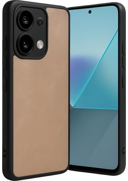 Xiaomi Redmi Note 13 Pro 5g Kılıf Aras Deri Kapak - Pudra