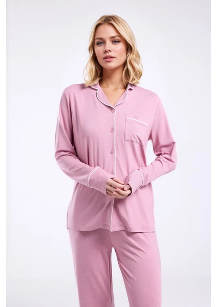 Kadın Giyim Kutulu Viskon 2'li Gömlek Pijama Takımı fiyatları