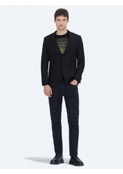 Siyah Desenli Modern Fit Ceket fiyatları