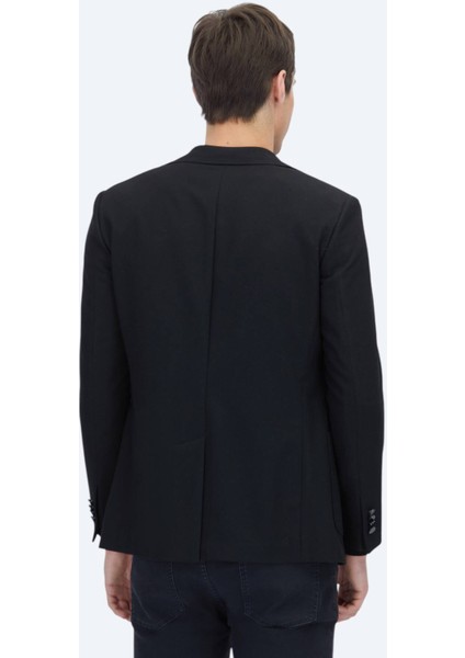 Siyah Desenli Modern Fit Ceket indirimleri