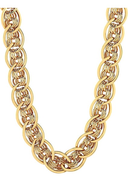 Agakulche Nonna 7,7 mm Altın Zincir