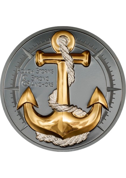 Agakulche Sert Fırtına Altın Kaplama Gümüş Sikke Coin