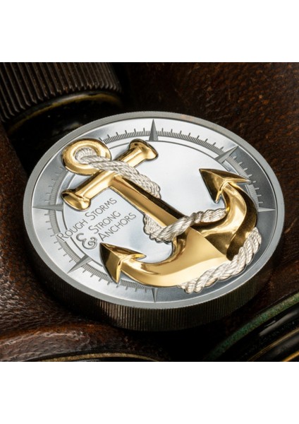 Agakulche Sert Fırtına Altın Kaplama Gümüş Sikke Coin