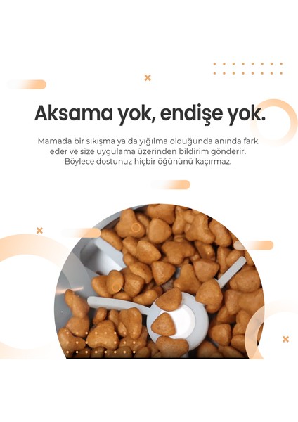QQ025 Kameralı Akıllı Kedi Köpek Otomatik Mama Kabı, Tuya App-Wifi Uzaktan Kontrol, Sesle Çağırma, 480P Kamera, 4lt Hazne, Metal Kase