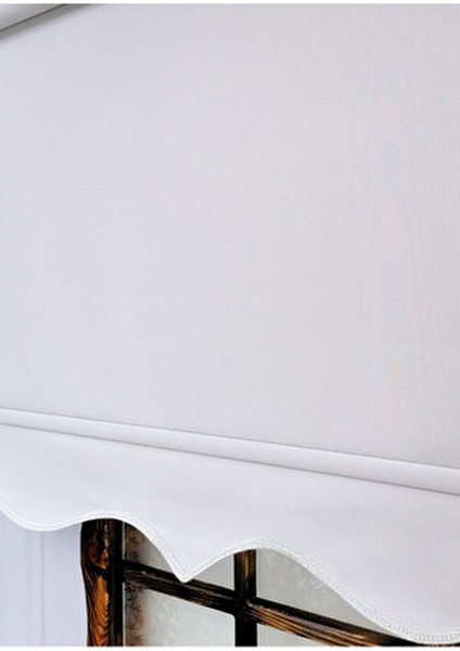 Stor Perde Açık Gri Kalın İthal Mat Kumaş Etek Dilimli 90 x 200 cm