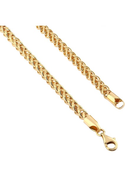 Agakulche Kare Palmiye 3,3 mm Altın Zincir
