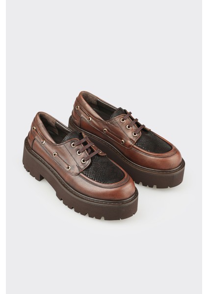 Kahve Deri Kadın Günlük Ayakkabı fiyatları