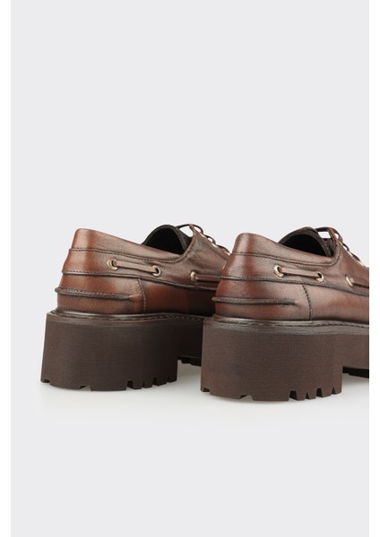 Kahve Deri Kadın Günlük Ayakkabı indirimleri