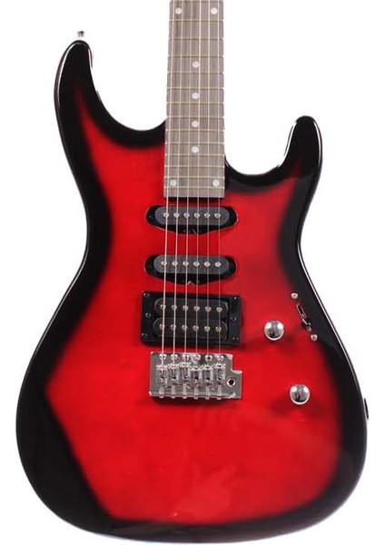 AEG09-RD Transparent Wine Red Burst Elektro Gitar