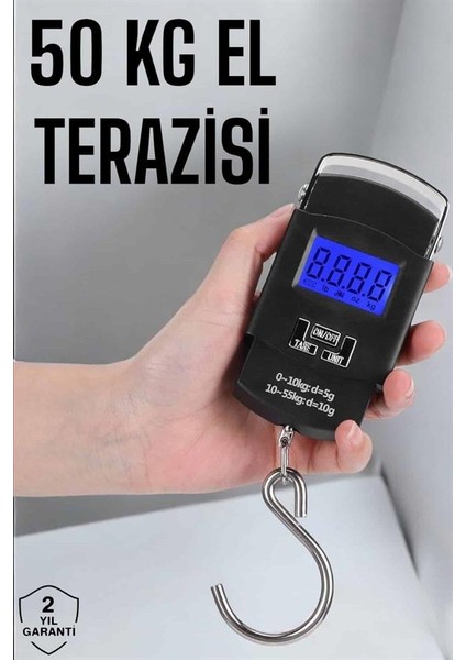 Zengezur 50 kg El Kantarı Ağırlık Ölçer Dijital Ekranlı Kancalı Portatif fiyatları