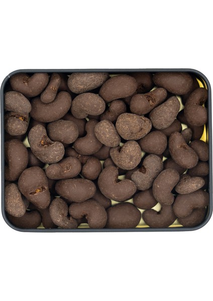 Şeker İlavesiz, Glütensiz, Vegan Kajulu Bitter Çikolata - Küçük Kare Metal Kutu, 150 gr fiyatları