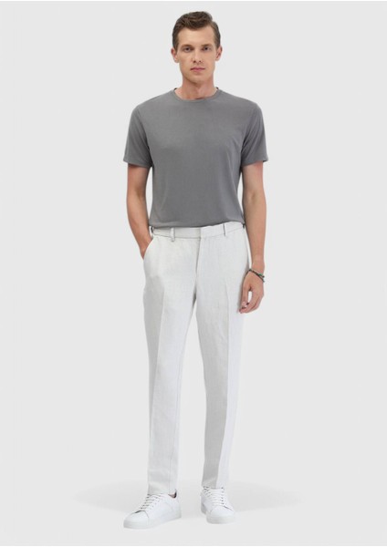 Gri Düz Bisiklet Yaka T-Shirt fiyatları