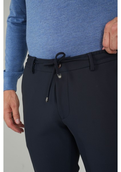 Erkek Lastikli Bağcıklı Spor Jagger Lacivert Pantolon PNS25K25202_D39 modelleri
