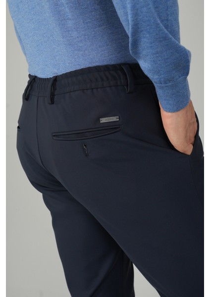 Erkek Lastikli Bağcıklı Spor Jagger Lacivert Pantolon PNS25K25202_D39 fırsatları