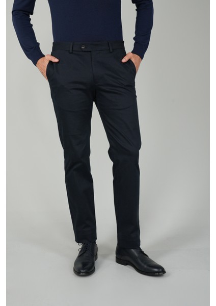 Erkek 4 Cepli Pamuk Lacivert Pantolon PNS25K25206_D39