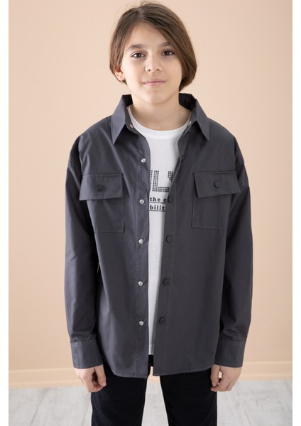 Füme Gömlek Tişörtlü Erkek Çocuk 2'li Takım 20126 fiyatları