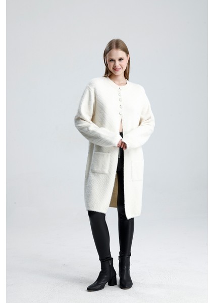 Düğme Detaylı Sakallı Triko Ceket indirimleri