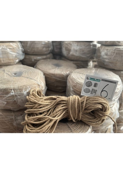 Jüt Halat 6mm 10METRE Jüt , Jüt Halat , Jüt Kendir , Jüt Ip, Doğal Ip , Hasır Ip fiyatları