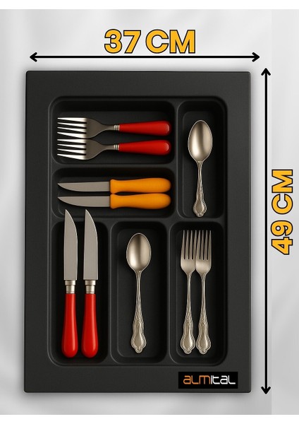 37x49 Cm. Antrasit Kaşıklık Ve Kepçelik 2'li Set (32x41 cm'e kadar kesilebilir) fiyatları