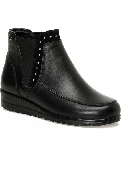 105655.Z5PR Siyah Kadın Dolgu Topuk Bot fiyatları