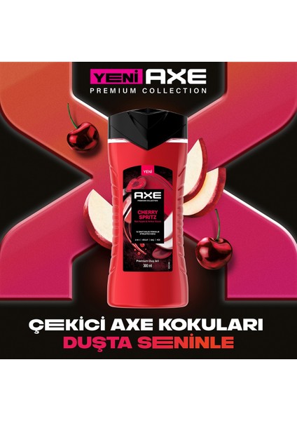 Premium Collection Duş Jeli Cherry Spritz 3 In 1 Vücut Saç Yüz 300 ml X3 modelleri